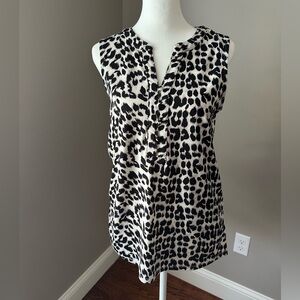 Elaine Rose Animal Print Blouse